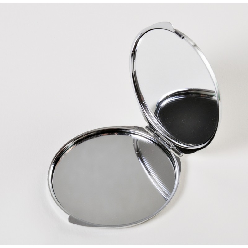 Miroir De Maquillage Personnalisé Lettre - Cadeau Femme élégant (A à Z) - Double Face Standard/grossissant - Boîte Cadeau
