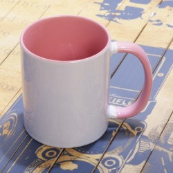 Mug intérieur et anse rose