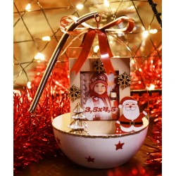 Boule de Noël "Wilson" rouge